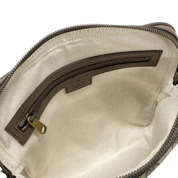 100% Auth GUCCI Ophidia GG Small Messenger Bag 547926 Gray Beige DarkBrownMulti - Picture 12 of 14
